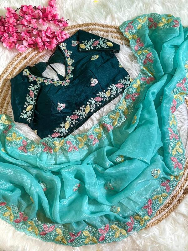 Kapda Wholesale Kc 134 Designer Embroidered Cruncy Silk Saree Collection wholesale manufacturers in Surat