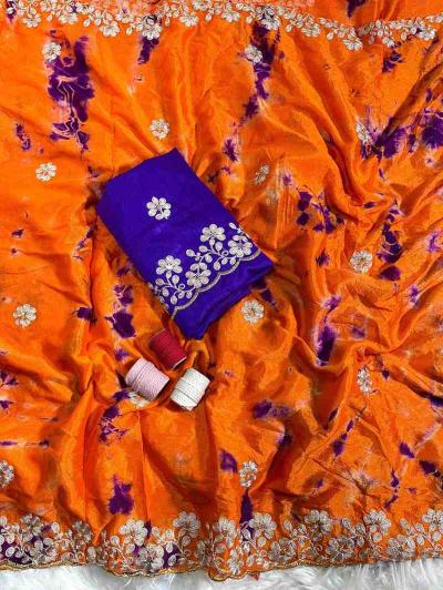 Kapda Wholesale Kc 135 Festive Wear Chinon Stylish Saree wholesalers in India