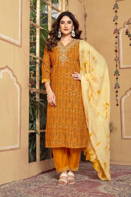 Kapda Wholesale Premium brand kurti pant with duppata supplier in Gujarat