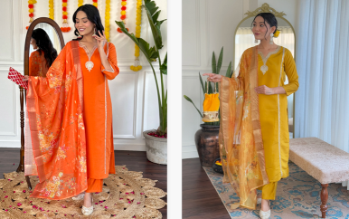 kapda Wholesale Sku 611 Viscose Chanderi Kurti Bottom With Dupatta manufacturers of Kurti in India