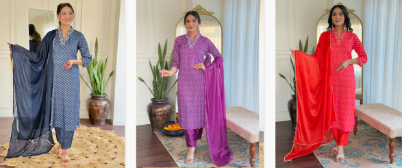 Kapda Wholesale Sku Shreevalli Muslin Embroidered Kurti Bottom With Dupatta Collection in India