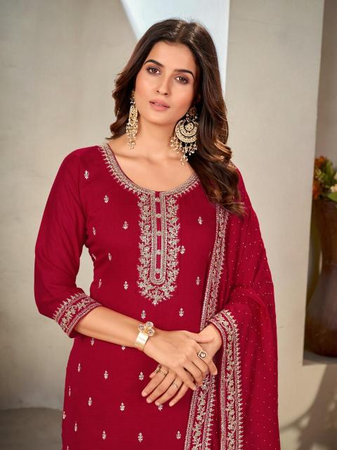 Kapda Wholesale Vichitra Silk Salwar Kameez Wholesaller In India