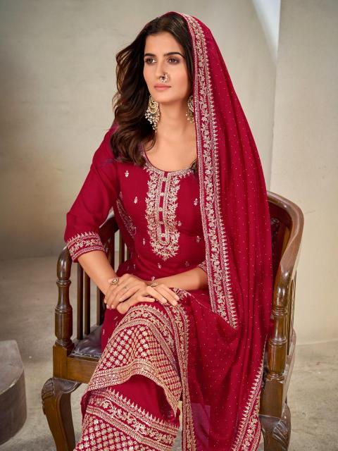 Kapda Wholesale Vichitra Silk Salwar Kameez Wholesaller In India