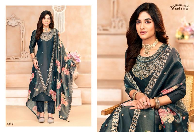  Kapda Wholesale Vishnu Sajada Shimmer Fancy Dress Material wholesale manufacturers in Surat