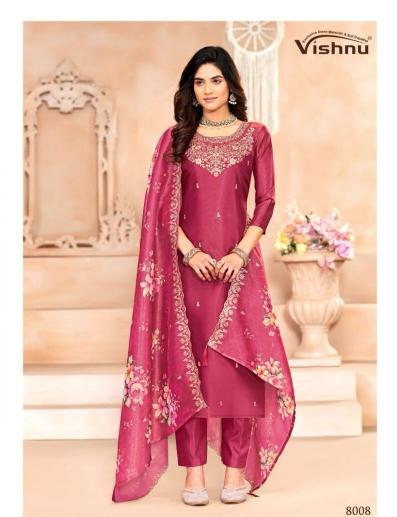  Kapda Wholesale Vishnu Sajada Shimmer Fancy Dress Material wholesale manufacturers in Surat