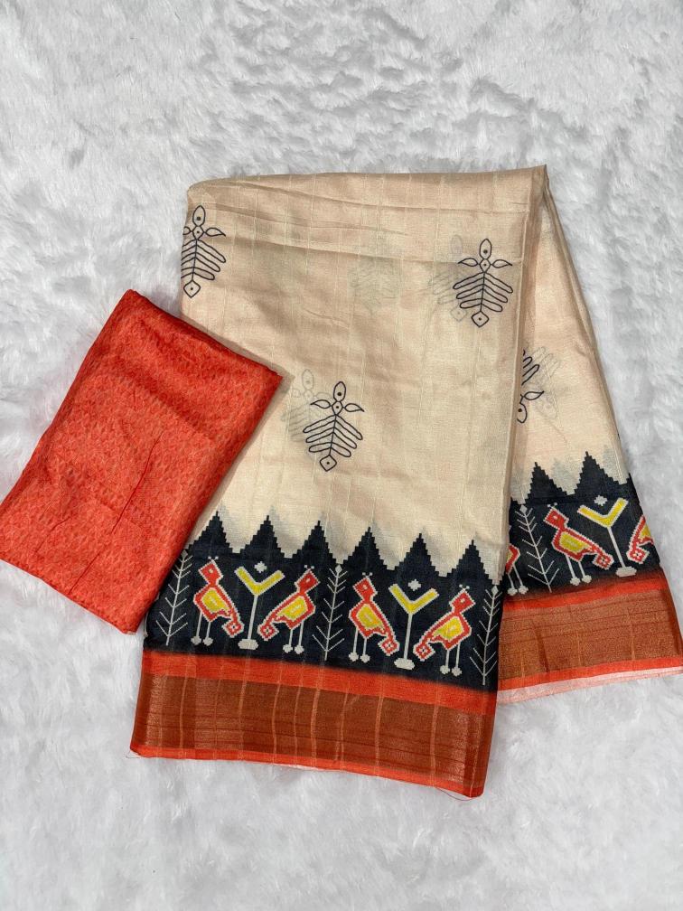 Kapda Wholesale Vol-01 Digital Print Silk Saree Wholesaller In Surat