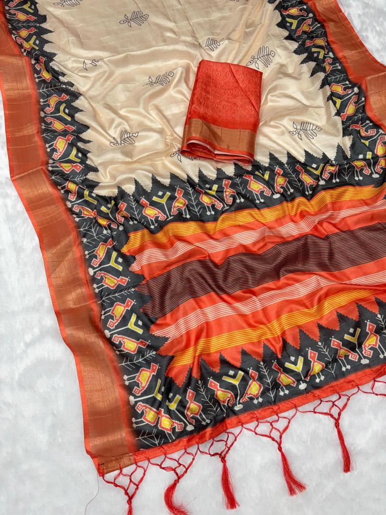 Kapda Wholesale Vol-01 Digital Print Silk Saree Wholesaller In Surat