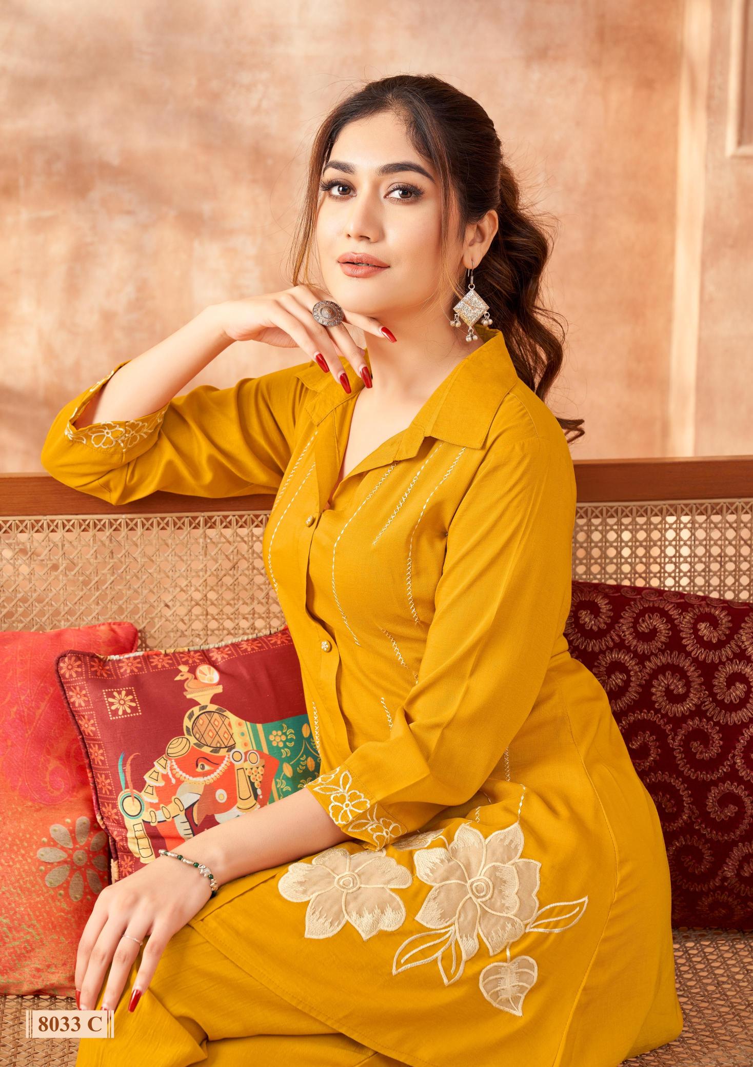 KAPDAWHOLESALE LAUNCHES FOUR ROSES COORD SET MANUFACTURERS IN AHMEDABAD