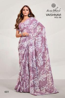 Kashvi Vaishnavi Vol 6 Catalog lali mix india georgette sarees