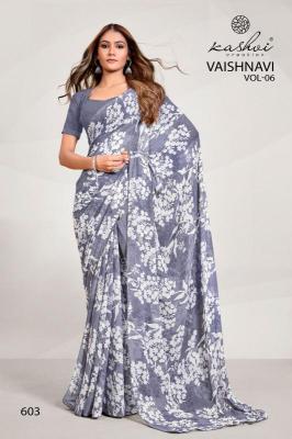 Kashvi Vaishnavi Vol 6 Catalog lali mix india georgette sarees