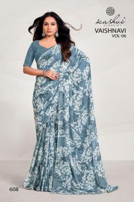 Kashvi Vaishnavi Vol 6 Catalog lali mix india georgette sarees