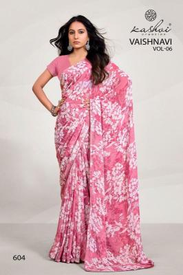 Kashvi Vaishnavi Vol 6 Catalog lali mix india georgette sarees