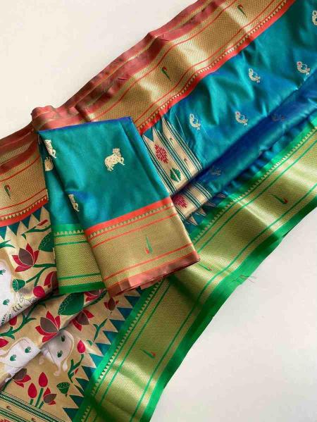 Kc 3086 Festive Wear Paithani Silk Saree wholesale manufacturers in Surat