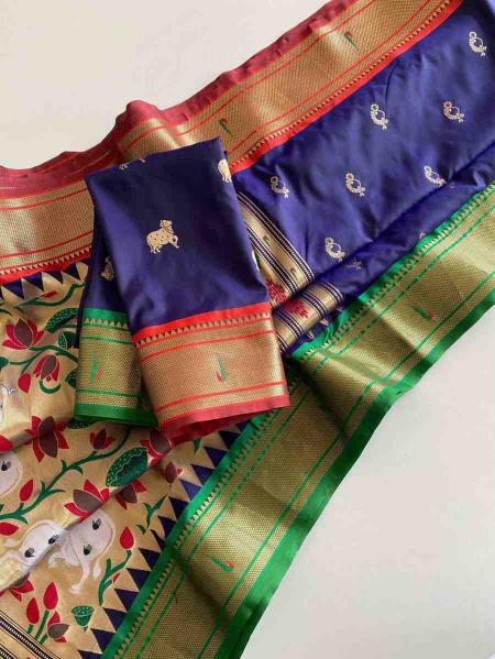 Kc 3086 Festive Wear Paithani Silk Saree wholesale manufacturers in Surat