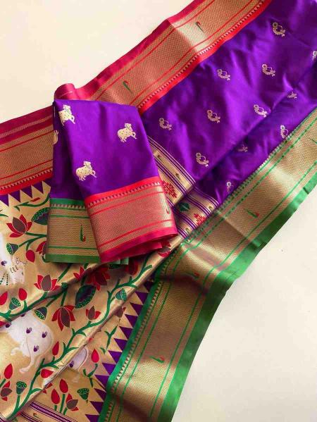 Kc 3086 Festive Wear Paithani Silk Saree wholesale manufacturers in Surat