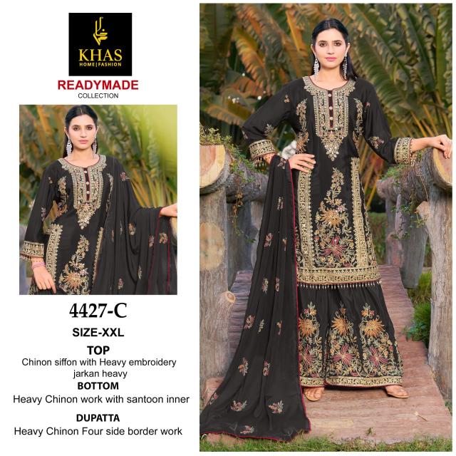 Khas 4427 Embroidered Ready Made Pakistani Suits Collection Salwar Kameez wholesale Surat