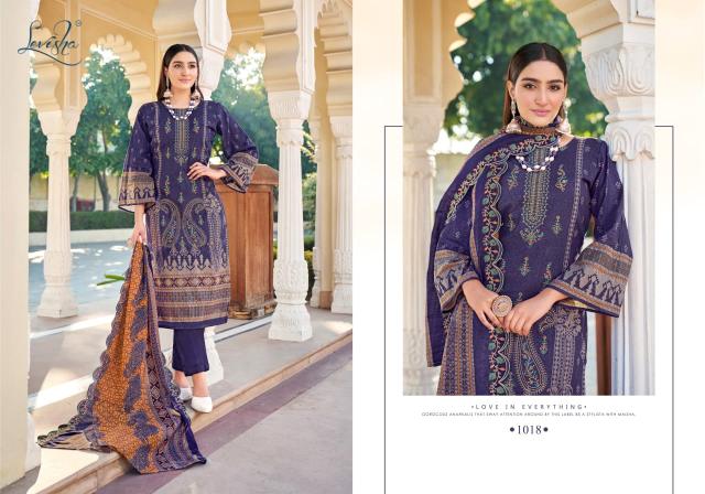 Levisha Madhubala Lawn Cotton Printed Dress Material Collection in India
