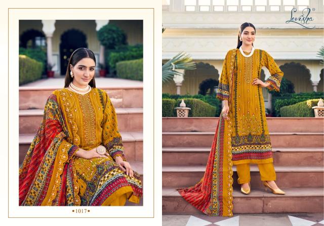 Levisha Madhubala Lawn Cotton Printed Dress Material Collection in India