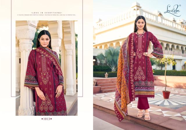 Levisha Madhubala Lawn Cotton Printed Dress Material Collection in India