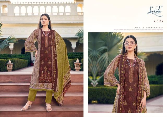 Levisha Madhubala Lawn Cotton Printed Dress Material Collection in India