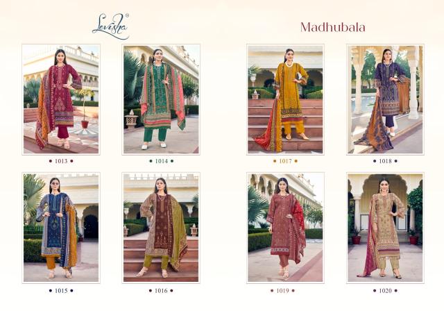 Levisha Madhubala Lawn Cotton Printed Dress Material Collection in India