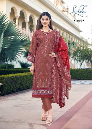 Levisha Madhubala Lawn Cotton Printed Dress Material Collection in India