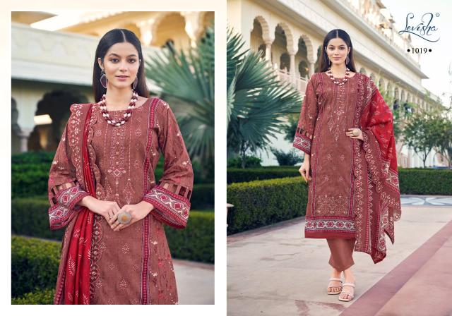 Levisha Madhubala Lawn Cotton Printed Dress Material Collection in India