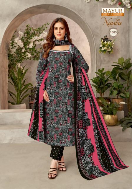 Mayur Naisha Vol 1 Cotton Printed Dress Material Collection wholesale manufacturers in Surat