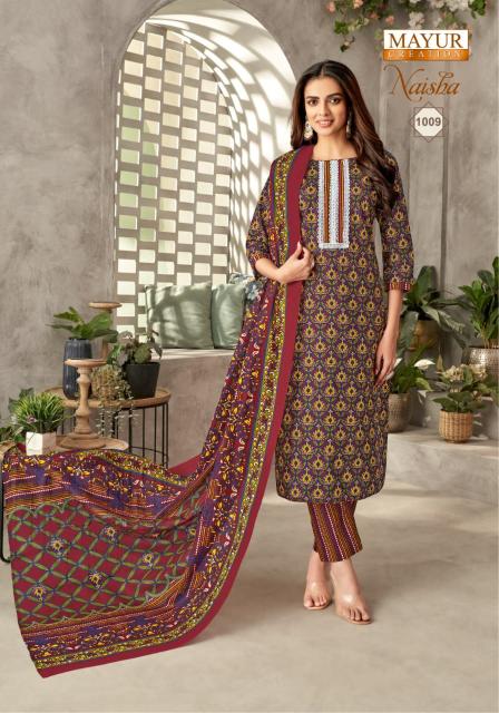 Mayur Naisha Vol 1 Cotton Printed Dress Material Collection wholesale manufacturers in Surat