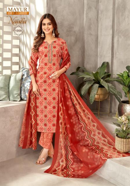 Mayur Naisha Vol 1 Cotton Printed Dress Material Collection wholesale manufacturers in Surat
