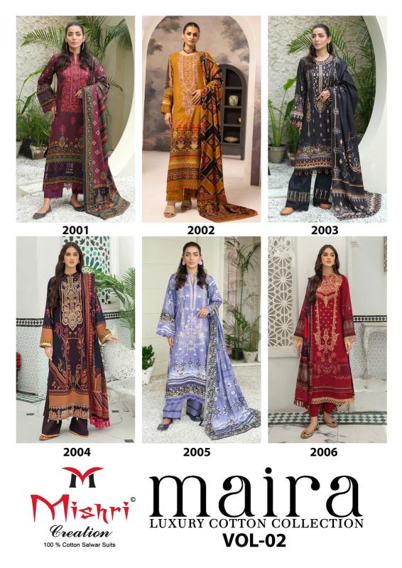 Mishri Maira 2 Luxury Cotton Printed Dress Material wholesalers of Dress material in Surat