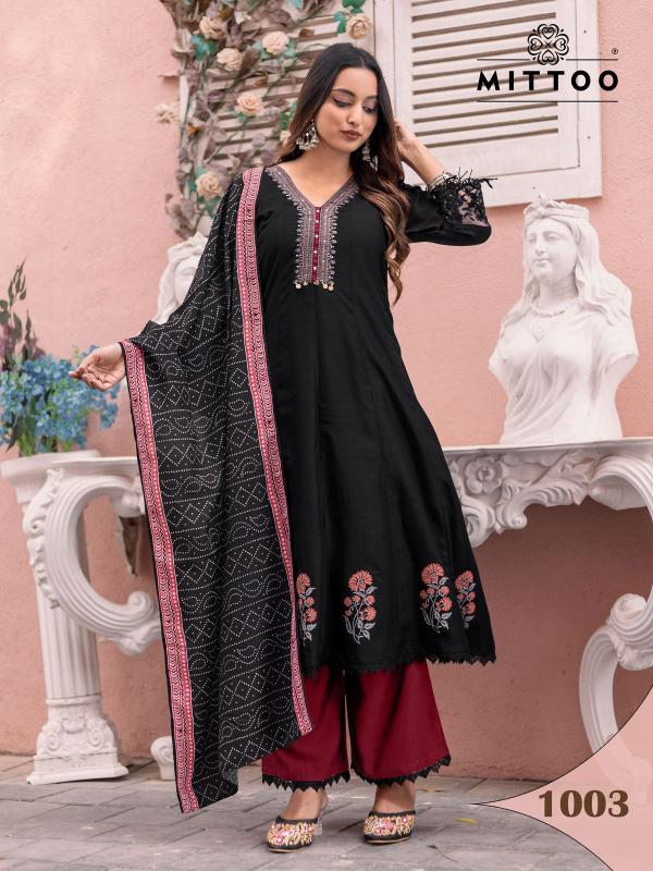 Mittoo Baarati Vichitra Kurti Bottom With Dupatta Collection Kurti Wholsale India