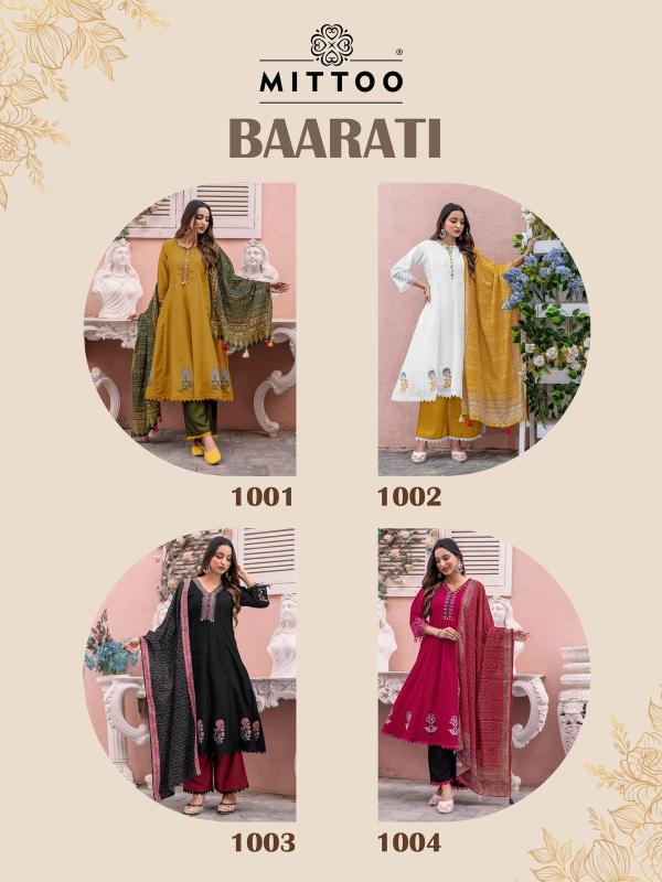 Mittoo Baarati Vichitra Kurti Bottom With Dupatta Collection Kurti Wholsale India