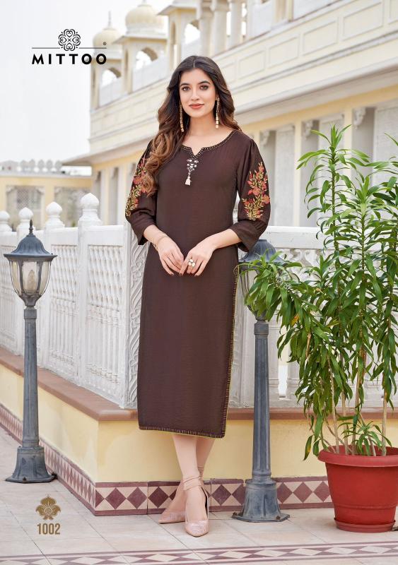 MITTOO LAUNCHES KAAMIYA RAYON KURTI MANUFACTURERS NEAR ME
