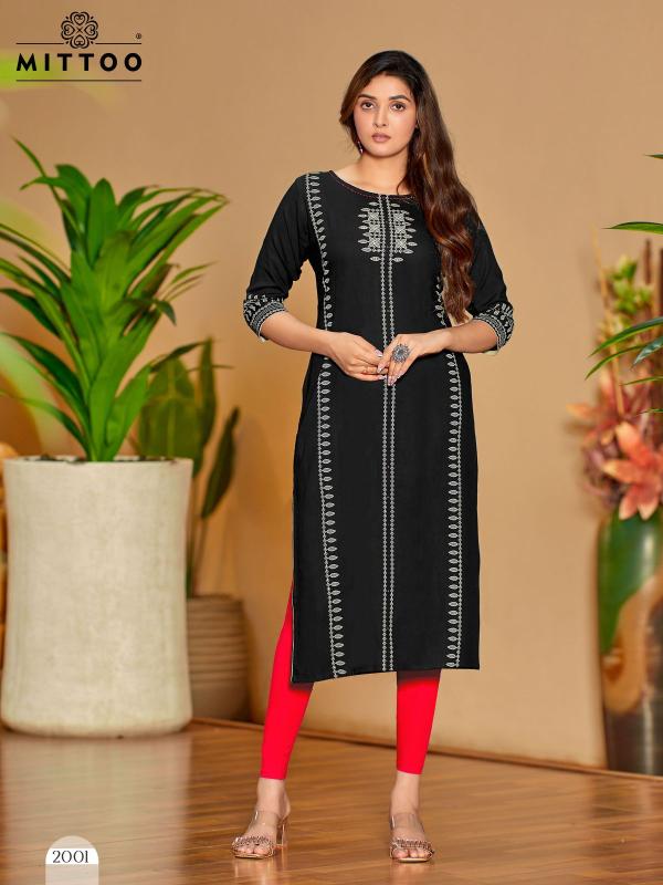 Mittoo Saayra Rayon Printed Casual Wear Kurti wholesalers of Kurti in Surat