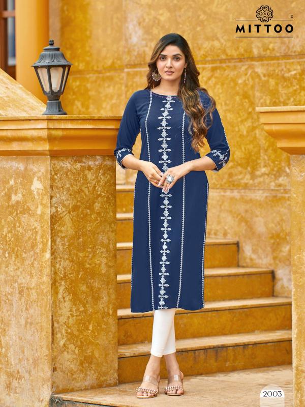 Mittoo Saayra Rayon Printed Casual Wear Kurti wholesalers of Kurti in Surat