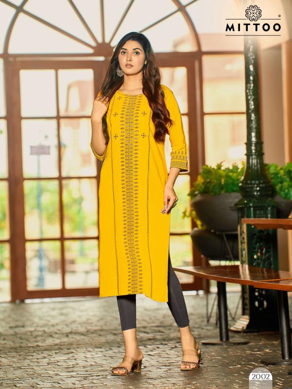Mittoo Saayra Rayon Printed Casual Wear Kurti wholesalers of Kurti in Surat