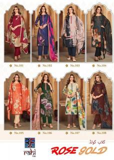 RahiFab Rose Gold Vol-1 – Heavy Embroidery Dress Material - Wholesale Catalog
