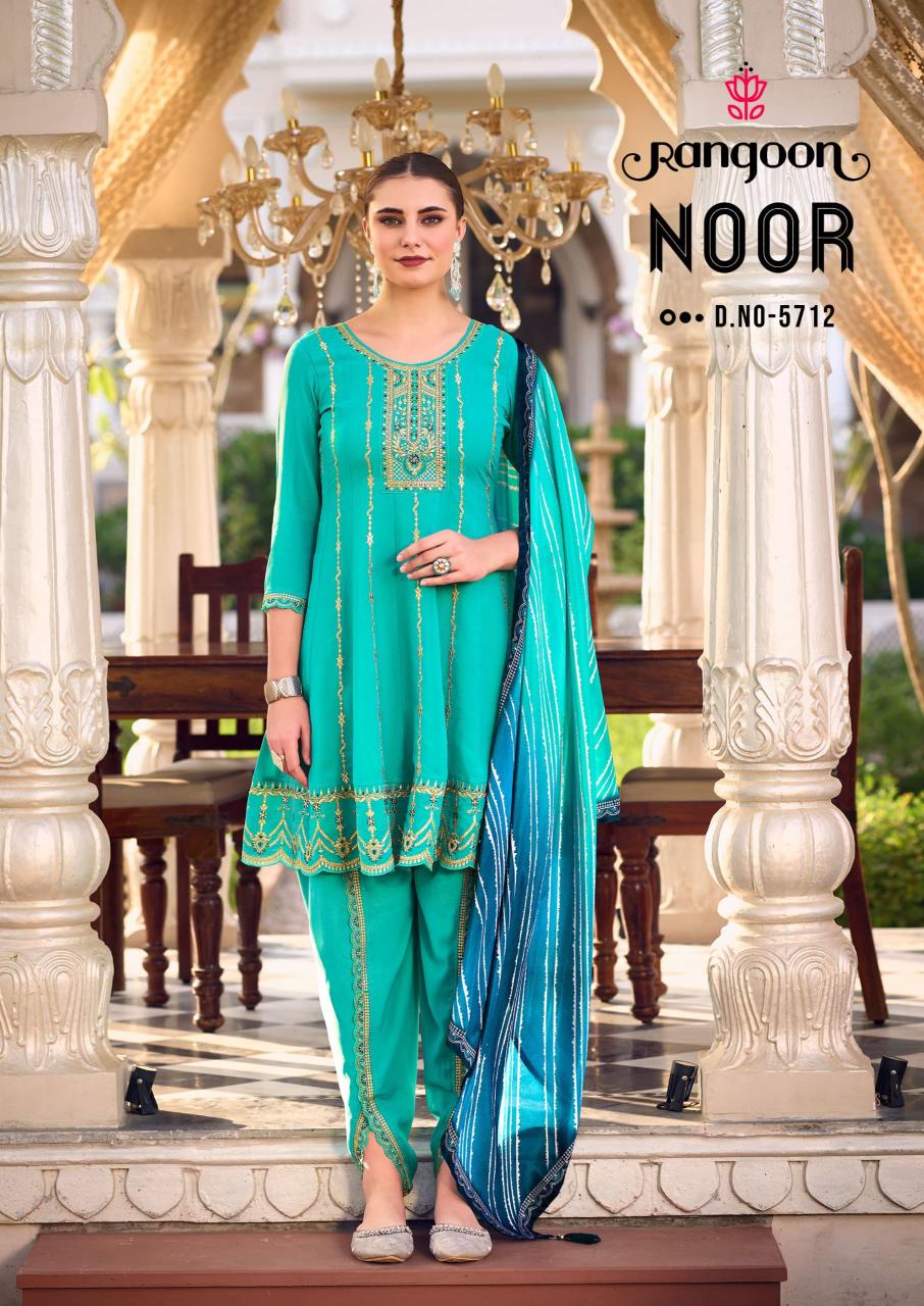 Rangoon Noor Georgette Khatli Handwork Ready Made Collection in Surat