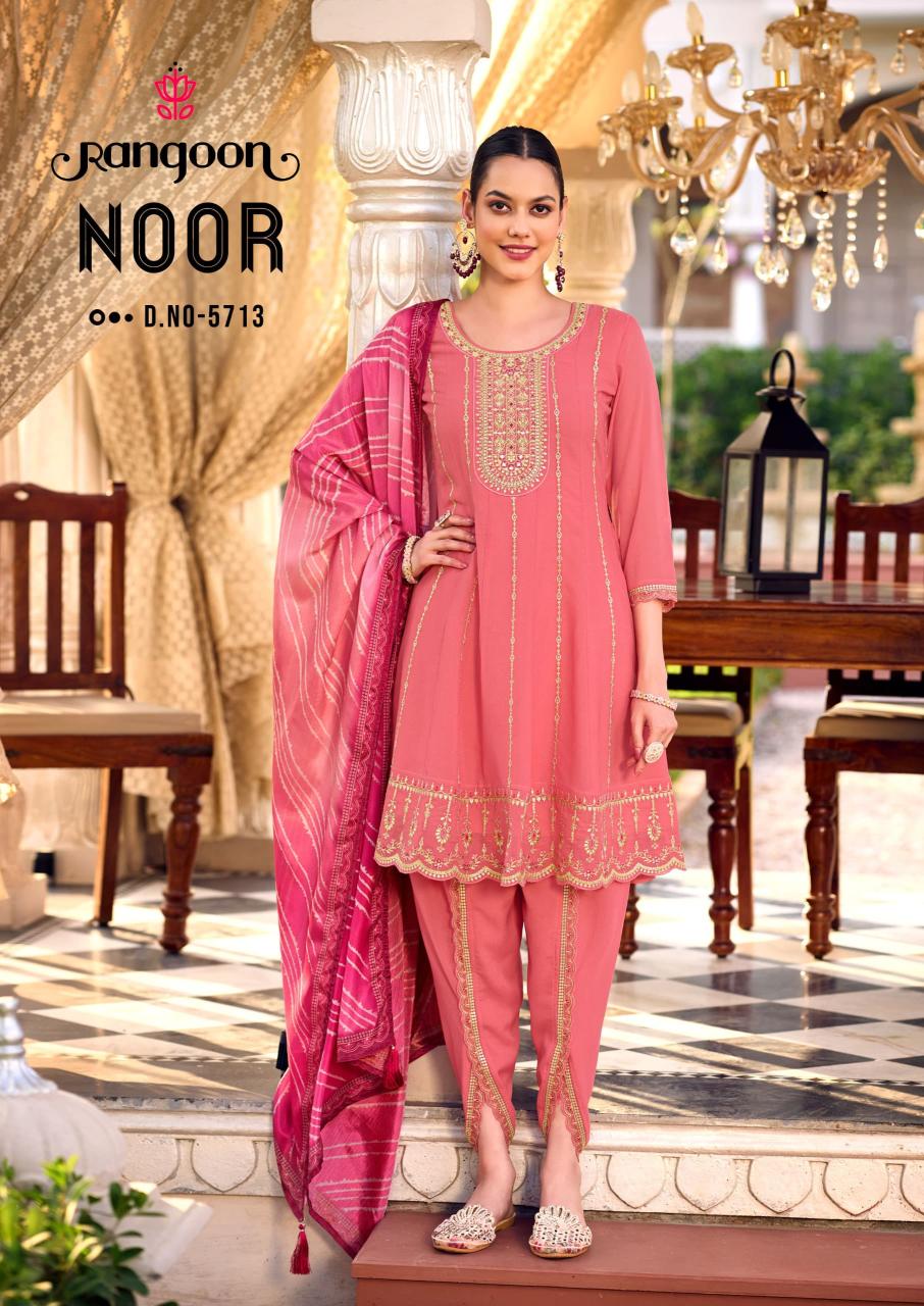 Rangoon Noor Georgette Khatli Handwork Ready Made Collection in Surat