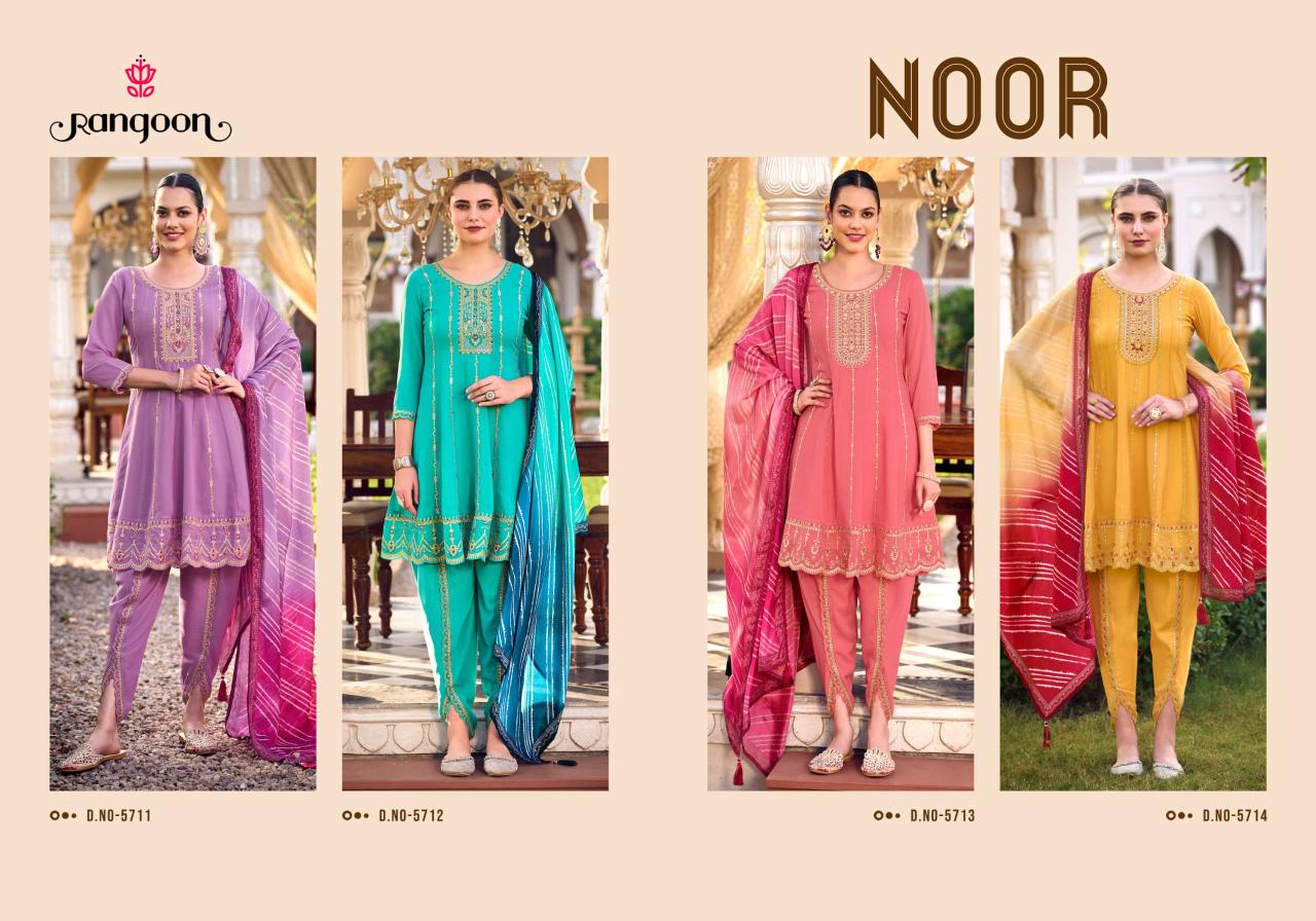 Rangoon Noor Georgette Khatli Handwork Ready Made Collection in Surat