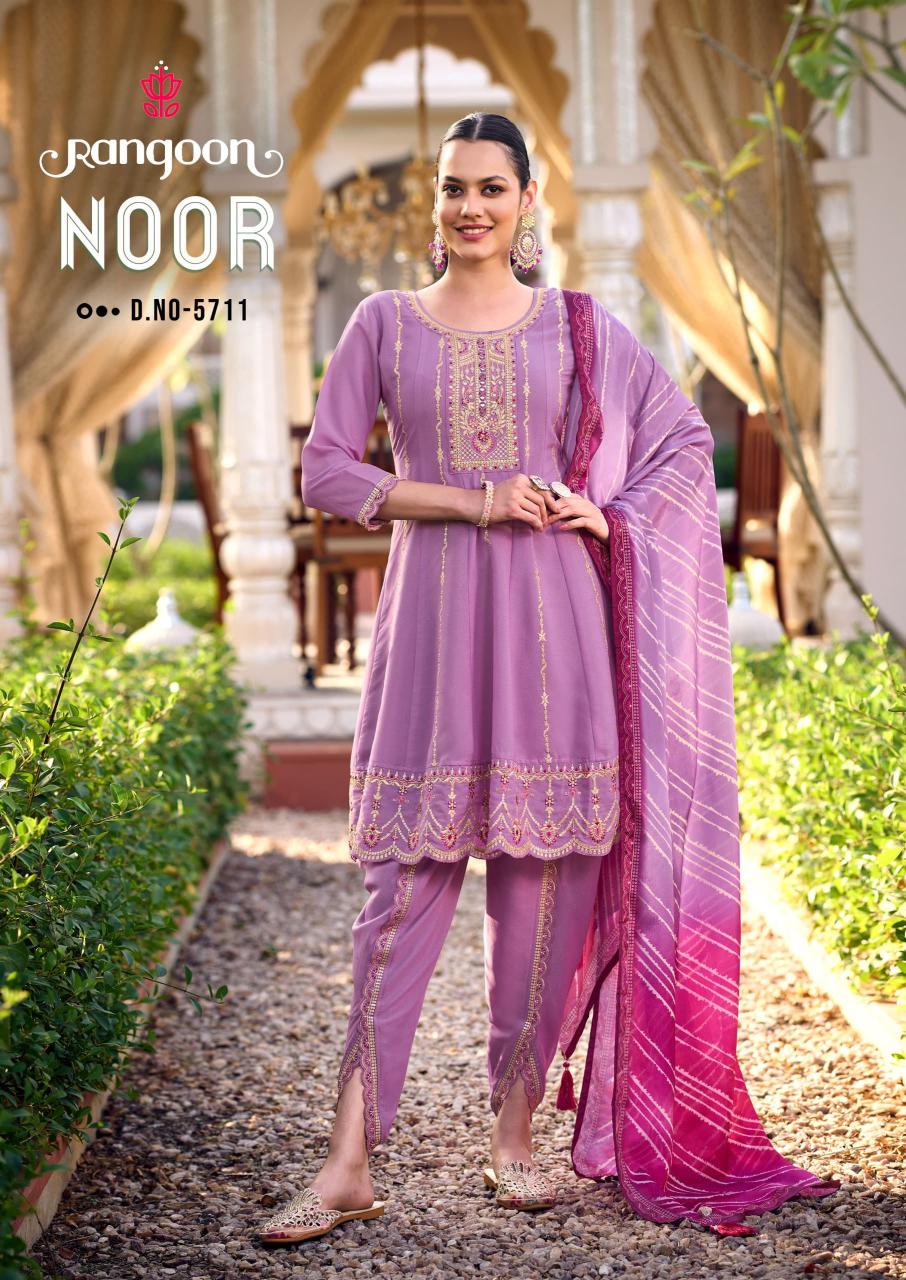 Rangoon Noor Georgette Khatli Handwork Ready Made Collection in Surat