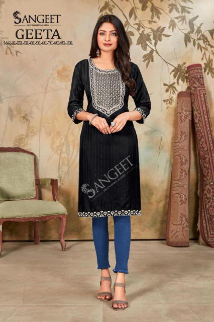 Sangeet Geeta Vol 1 catalog rayon kurtis catalogue