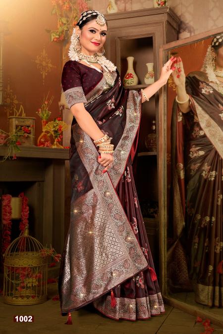 Saroj Gangavati Satin Silk Vol 3 Lastest Designer Silk Saree Collection Wholesale Saree Surat