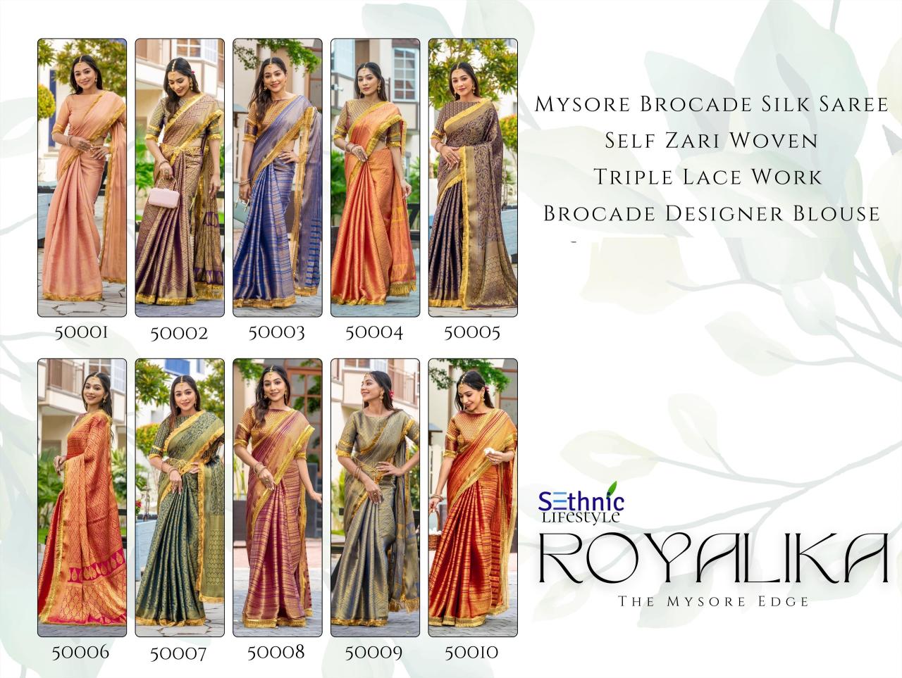 Sethnic Royalika Mysore Silk Saree Collection in Surat