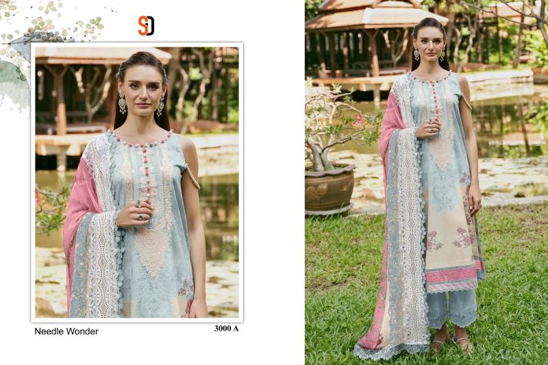 Shraddha Needle Wonder Vol 3 Chiffon Dupatta Pakistani Suit Collection in India
