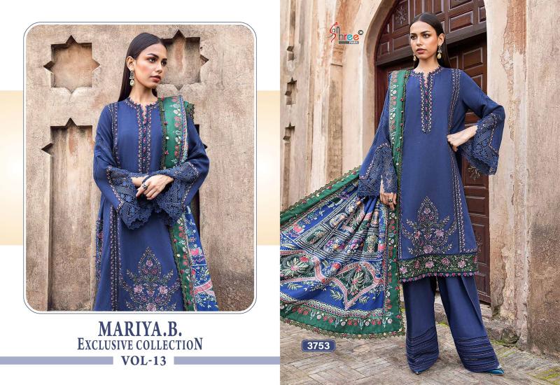 SHREE FAB MARIA B VOL 13 DRESS MATERIAL WHOLESALE IN INDIA