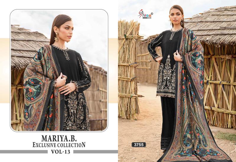 SHREE FAB MARIA B VOL 13 DRESS MATERIAL WHOLESALE IN INDIA