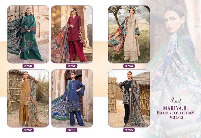 SHREE FAB MARIA B VOL 13 DRESS MATERIAL WHOLESALE IN INDIA