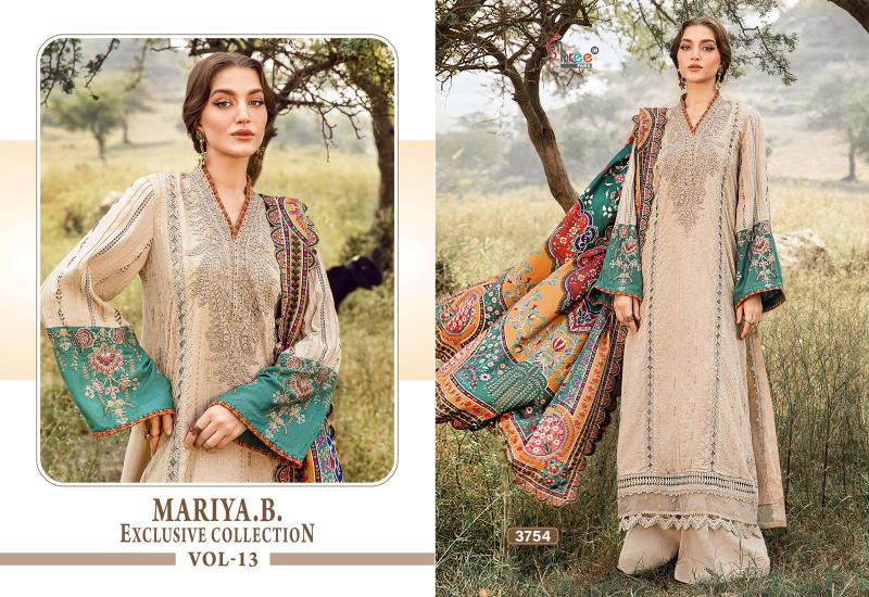 SHREE FAB MARIA B VOL 13 DRESS MATERIAL WHOLESALE IN INDIA